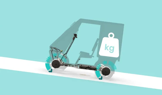 Motore ad alta coppia per affrontare salite a pieno carico senza sforzo su cargo bike professionali a 4 ruote.