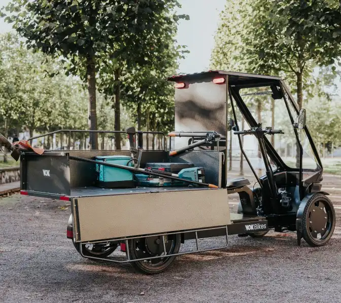 Cargo bike VOK U con sponde removibili