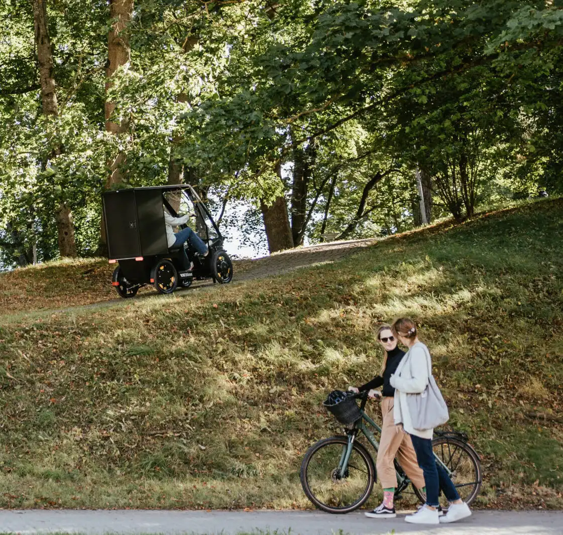 Vok S cargo bike elettrica potente in salita con sistema 4 DRIVE Dinamociclo