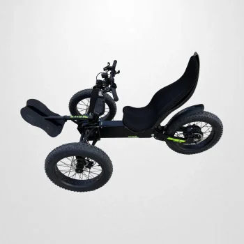 Etnnic Ego, bici a tre ruote elettrica, vista studio