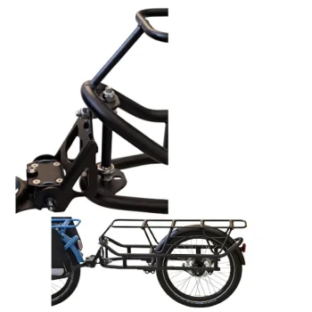 Bicicapace - HookUp + Just-A-Wheel - Rimorchio monoruota con luce integrata e gancio, peso totale max 30 kg