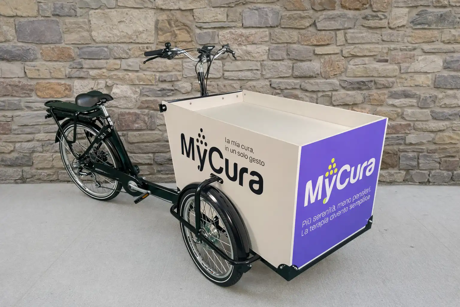 Street marketing e promozione del brand con cargo bike in città