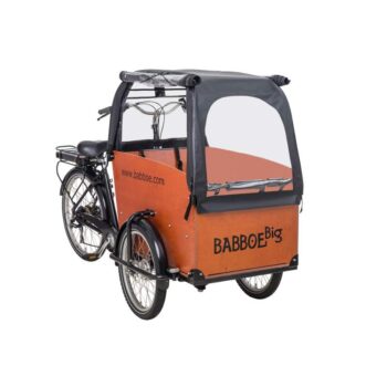 Tenda parapioggia cargo bike Babboe Big colore nero