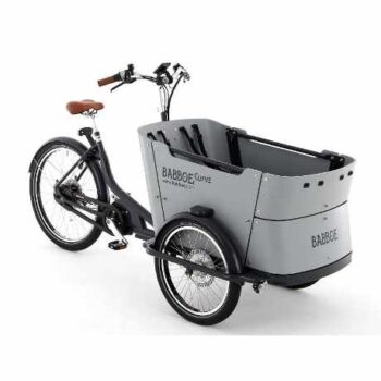 babboe curve mountain cargo bike elettrica per trasporto bambini con freni a disco