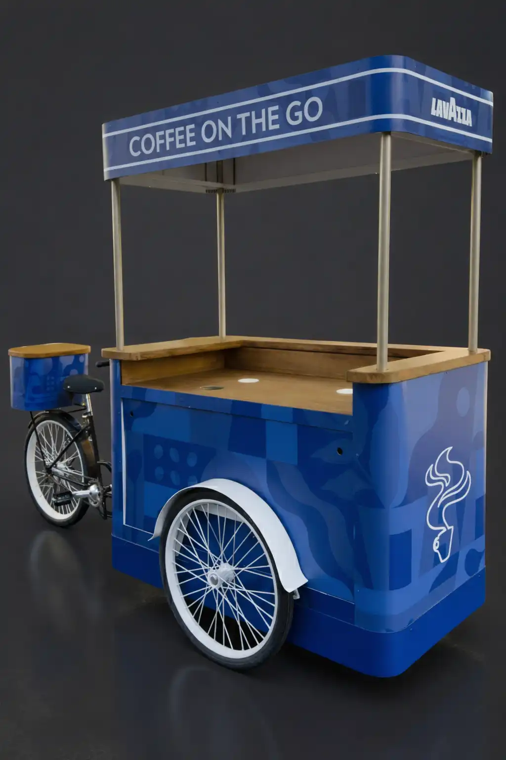 Cargo bike custom progettata su misura per campagne di marketing