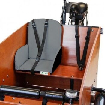 sedile bimbo per cargo bike Babboe argento chiaro